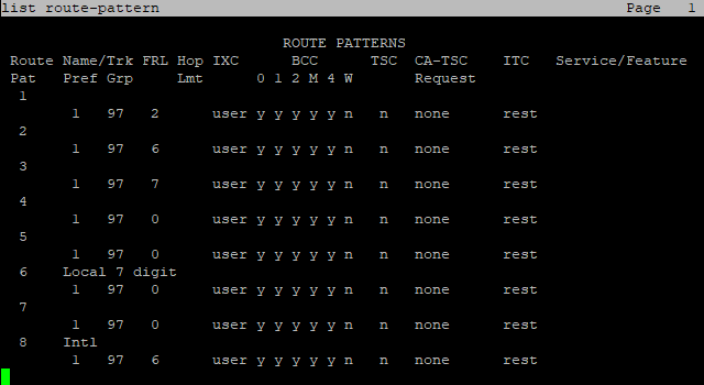 Terminal Output